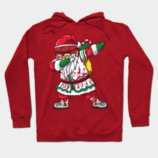 Retro Dabbing Santa Christmas Hoodie